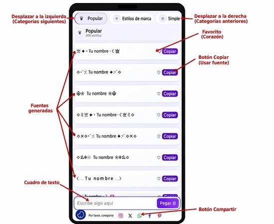 Cómo usar el Generador de Nombres Estilizados