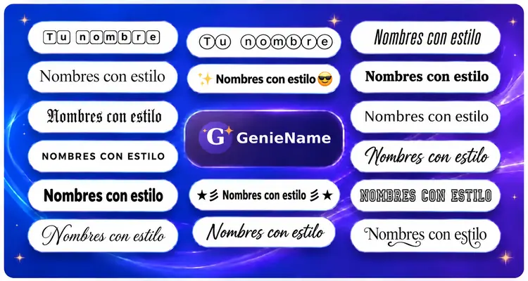 Generador de Nombres Estilizados - ejemplos de estilos de nombres y fuentes decorativas | GenieName